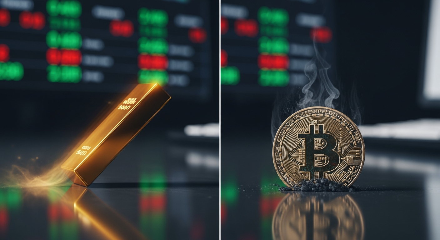 流动性增加却难涨“数字黄金”…金价强势与比特币低迷的分岔口