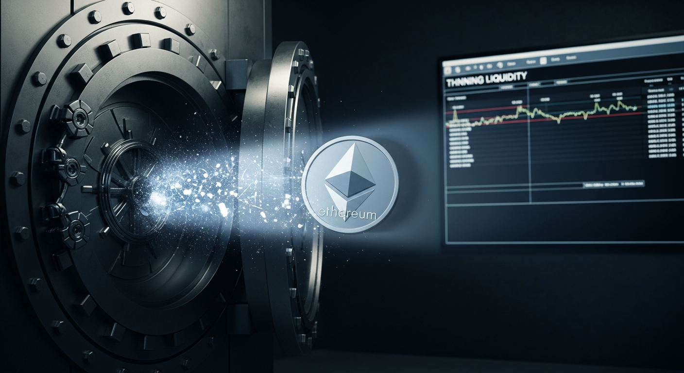 以太坊交易所储备创新低 市场波动加剧