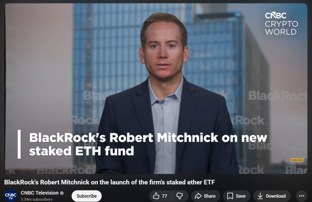 贝莱德聚焦比特币以太坊ETF 暂不涉足非常规加密产品