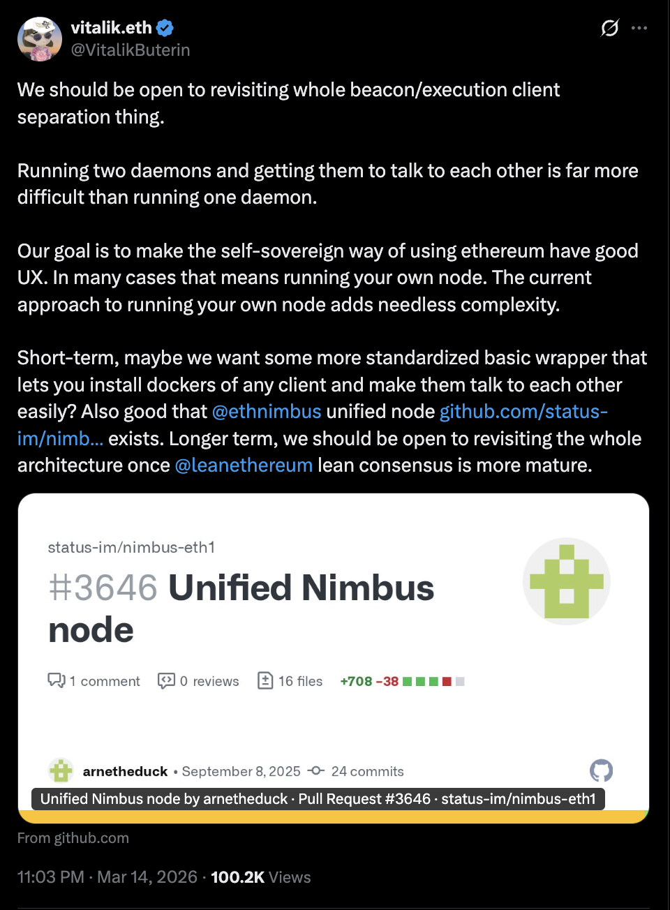 以太坊节点运行简化提案引发网络去中心化讨论
