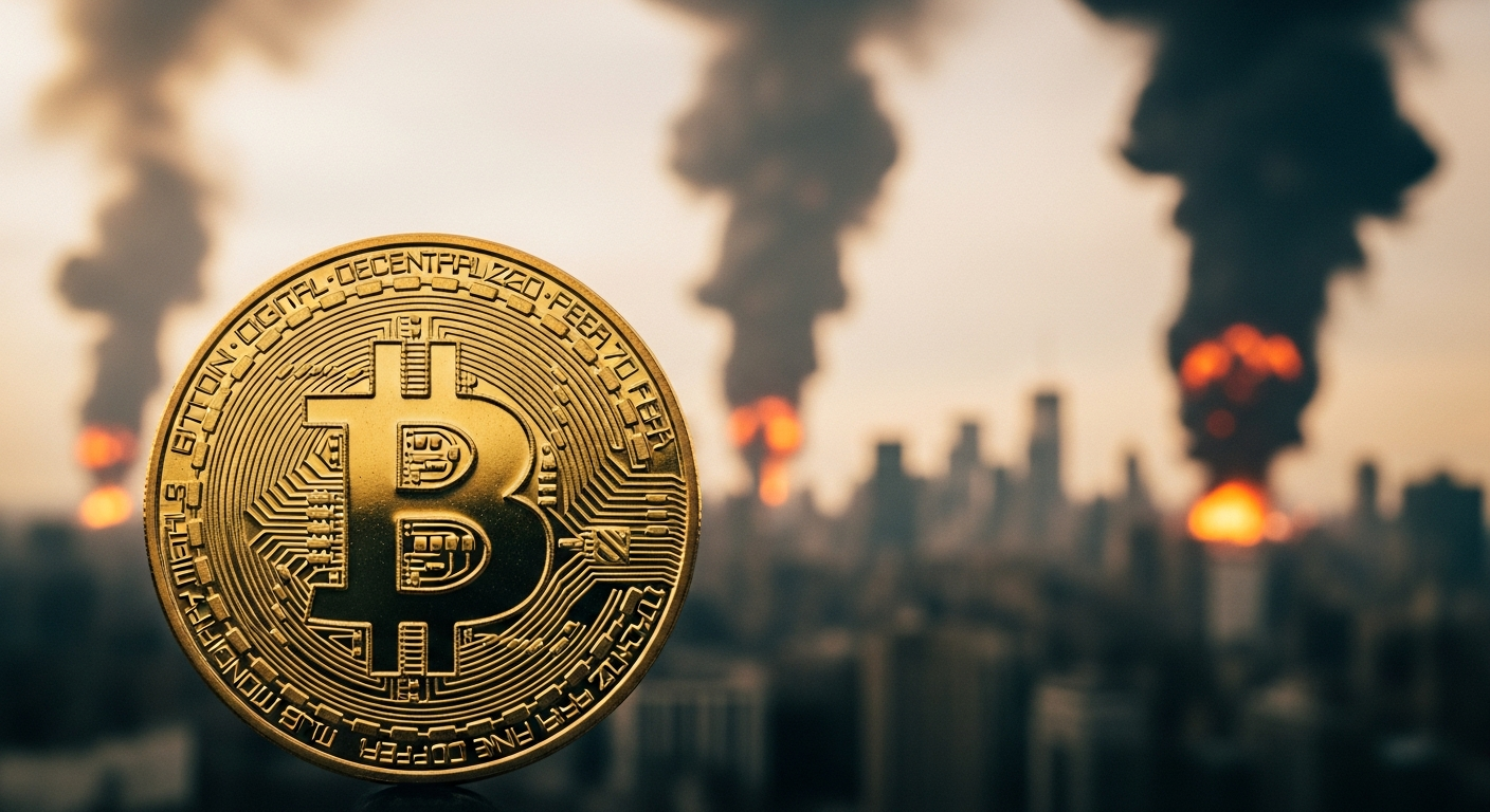 地缘冲突下比特币波动率稳定 反映市场情绪分化