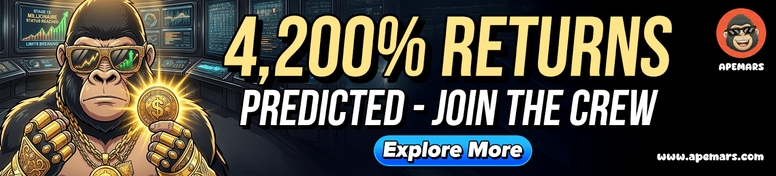 APEMARS预售引爆市场：4300%回报预期引关注