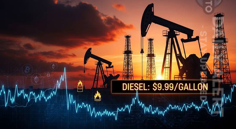 柴油价格逼近5美元大关 市场关注其对加密资产的宏观影响