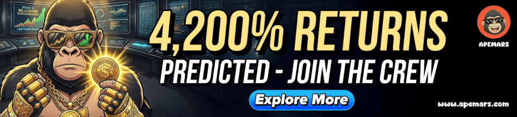 APEMARS预售爆火：1900美元或变8.3万，迷因币新星崛起