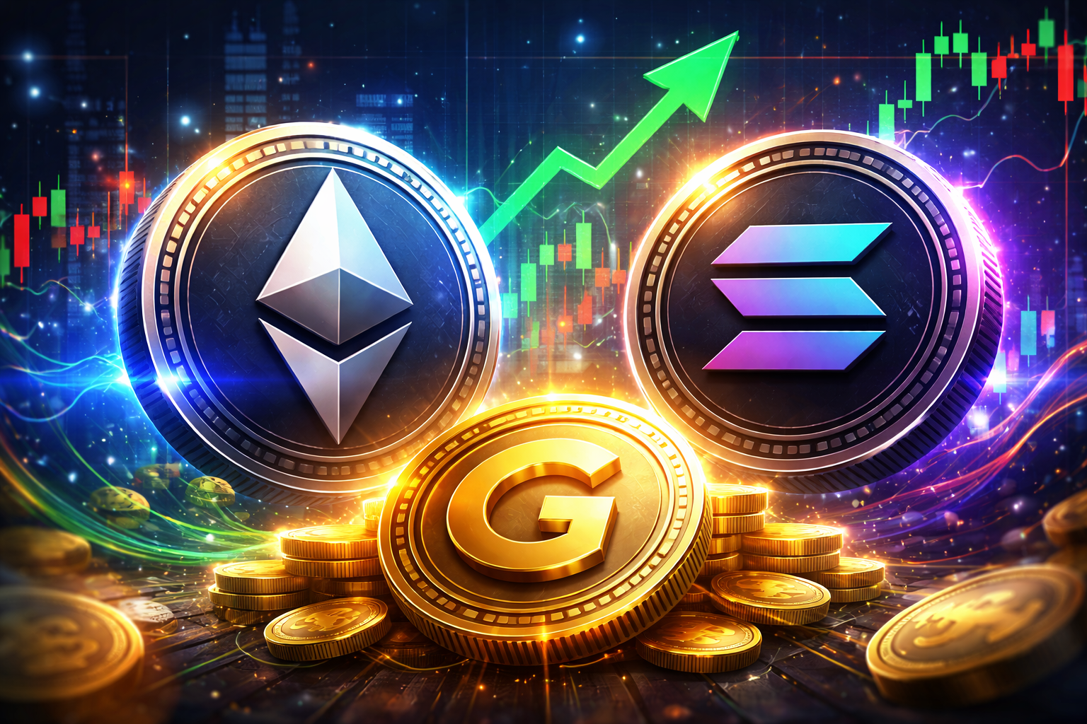 ETH/SOL盘整困局显现，G币却逆势破百万持有者