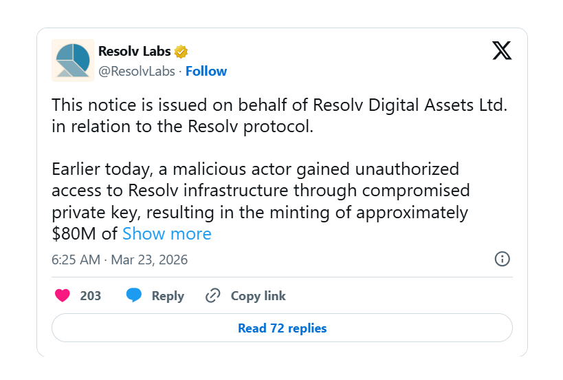 USR稳定币遭合约漏洞攻击，2500万资金被盗