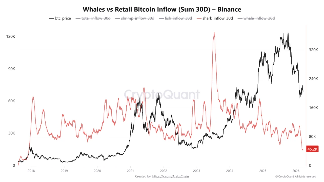 鲨鱼流入降至历史低位：市场沉寂背后的三大隐忧