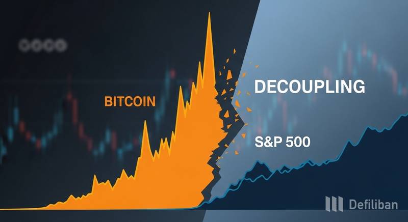 比特币与美股脱钩创5年新高，去中心化金融面临风险重构