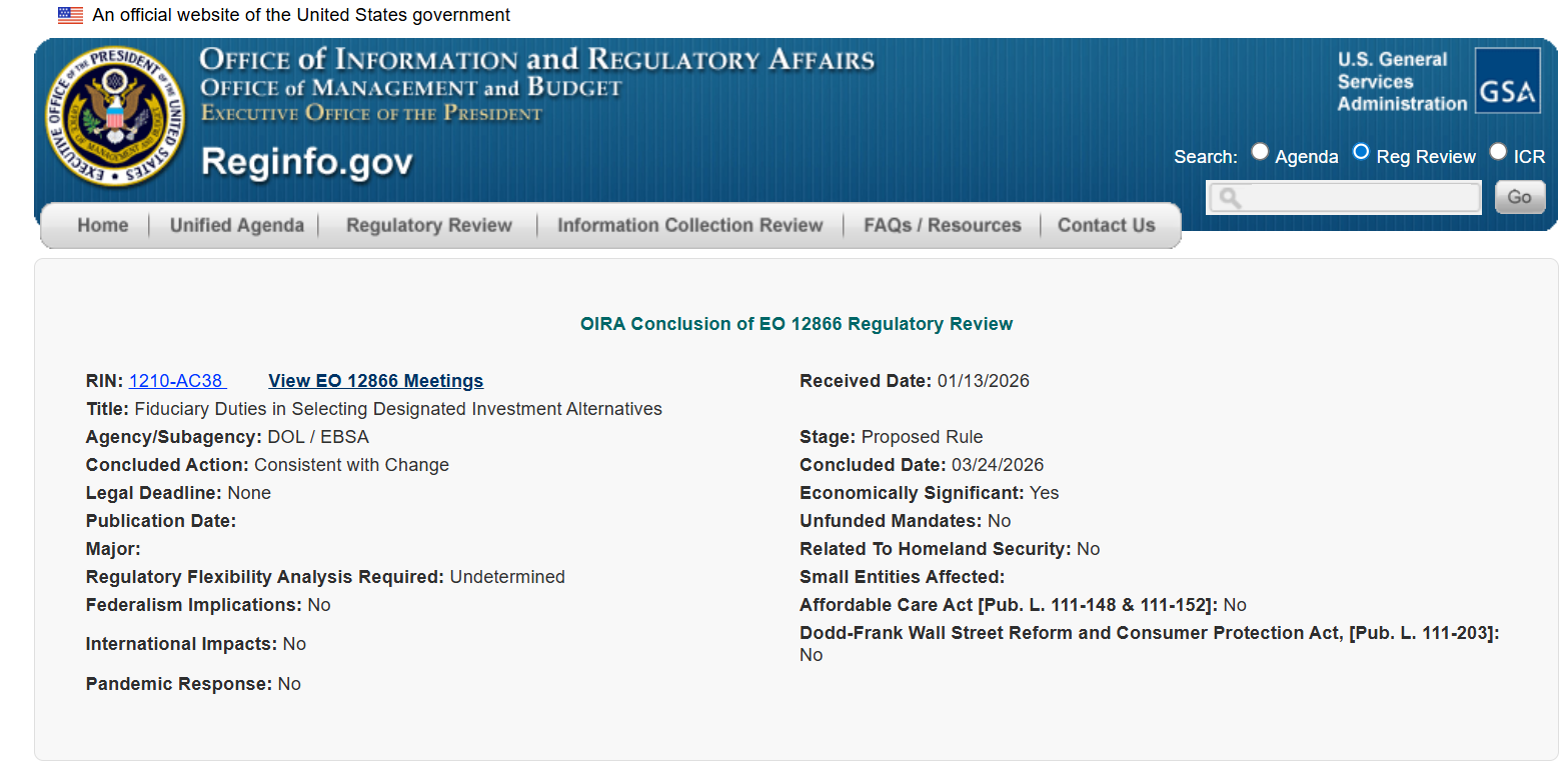 401(k)退休计划或迎加密资产新入口