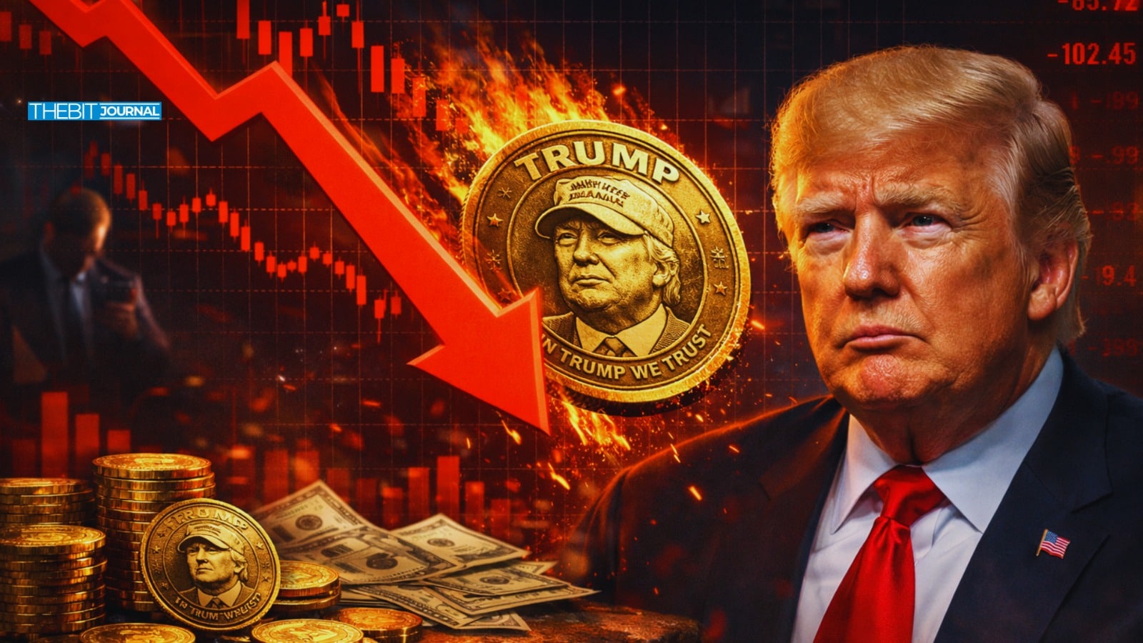 TRUMP代币暴跌96%：团队持续抛售引发市场信心崩塌