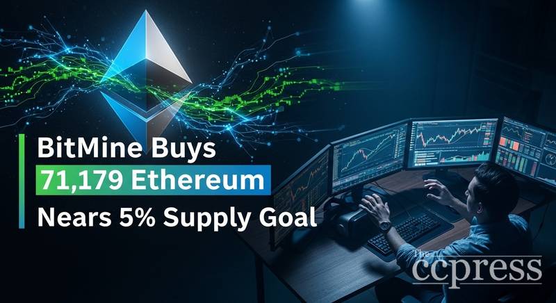 Bitmine加速囤积以太坊，逼近5%流通量目标