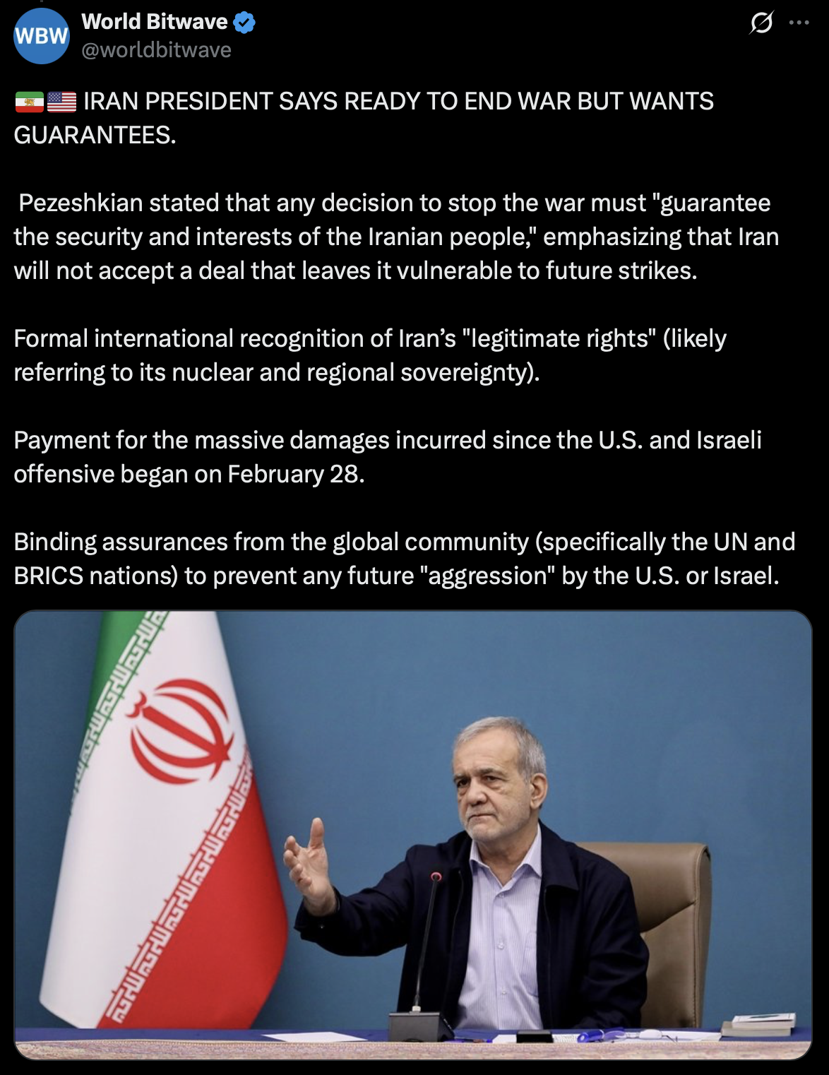 伊朗释放和平信号，加密市场迎风险偏好回暖