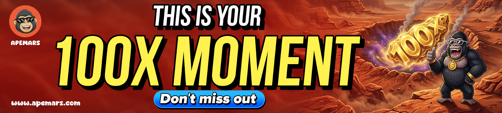 APEMARS预售引爆2600%回报预期，限时优惠码翻倍持仓