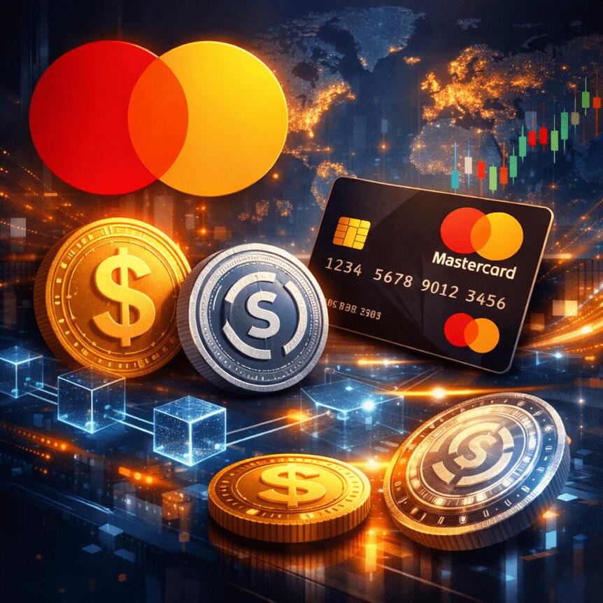 万事达卡试水稳定币结算，支付后端迎数字革命