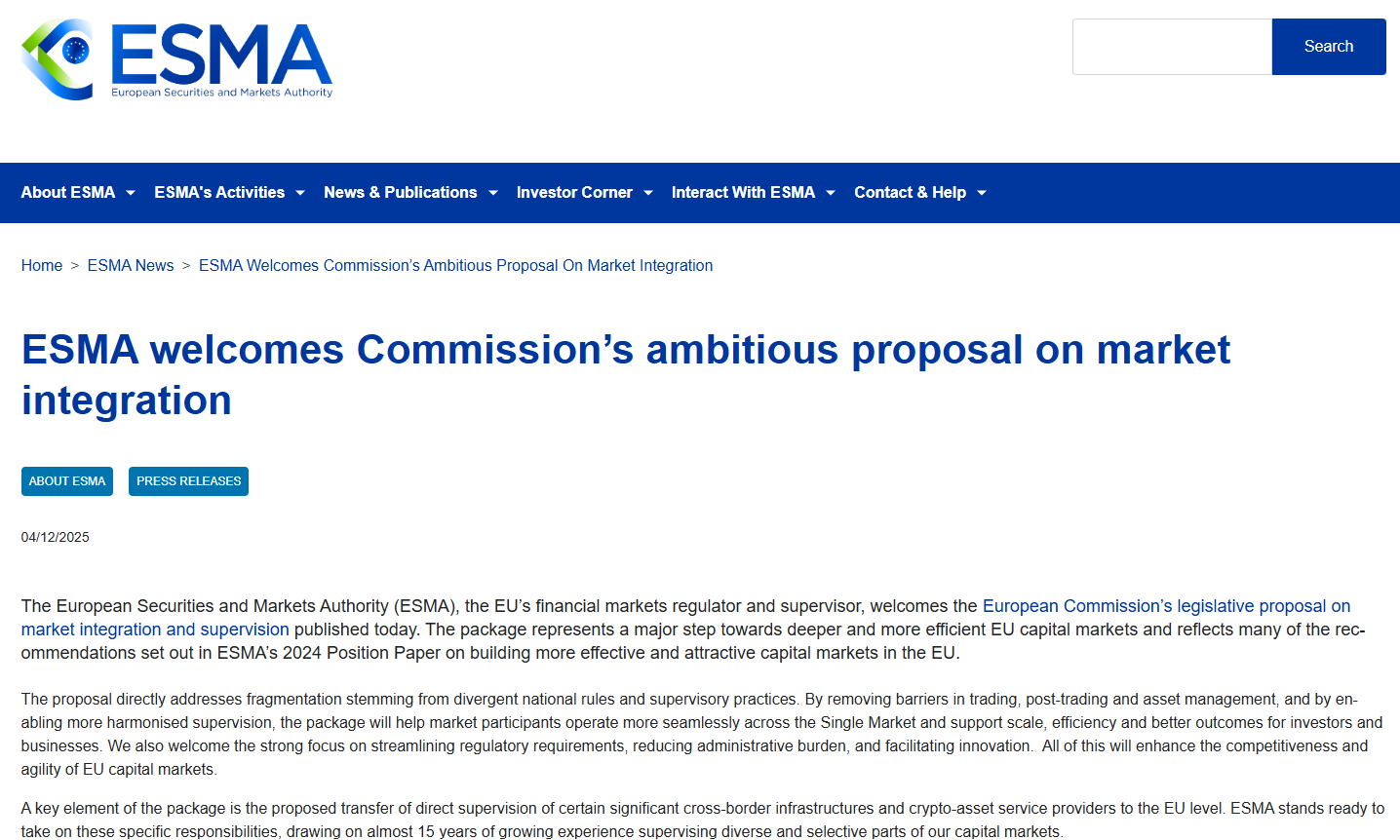 MiCA过渡期倒计时：欧洲加密业面临整合洗牌