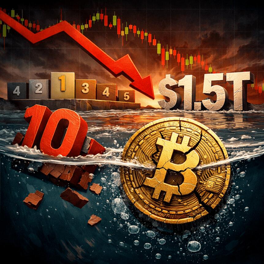 比特币市值跌出前十，避险与AI股重塑资产格局