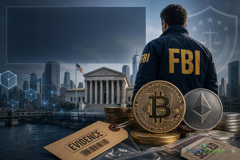 美FBI查获80亿加密资产？史上最大没收案存疑