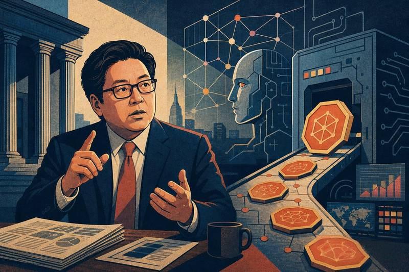 汤姆·李：加密货币是代币化唯一基础设施