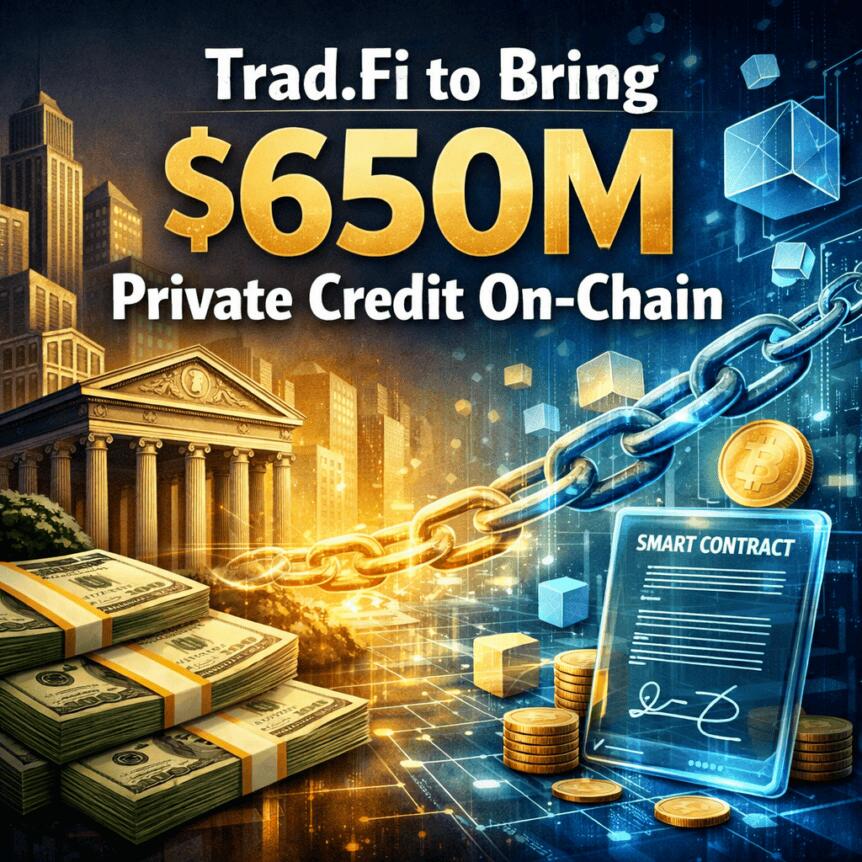 Trad.Fi拟建6.5亿美元链上信贷池，推动制造业融资数字化