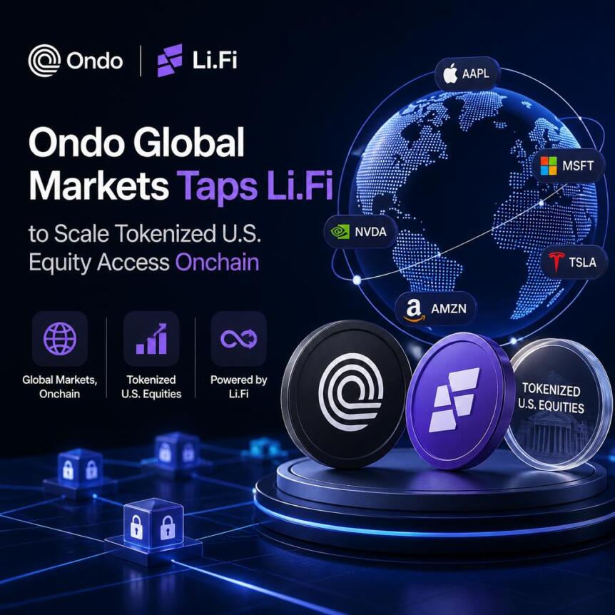 Ondo与LI.FI整合：代币化美股跨链访问提速