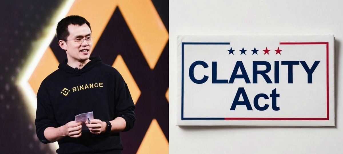 CZ表示，CLARITY法案的挫折不会阻止进展
