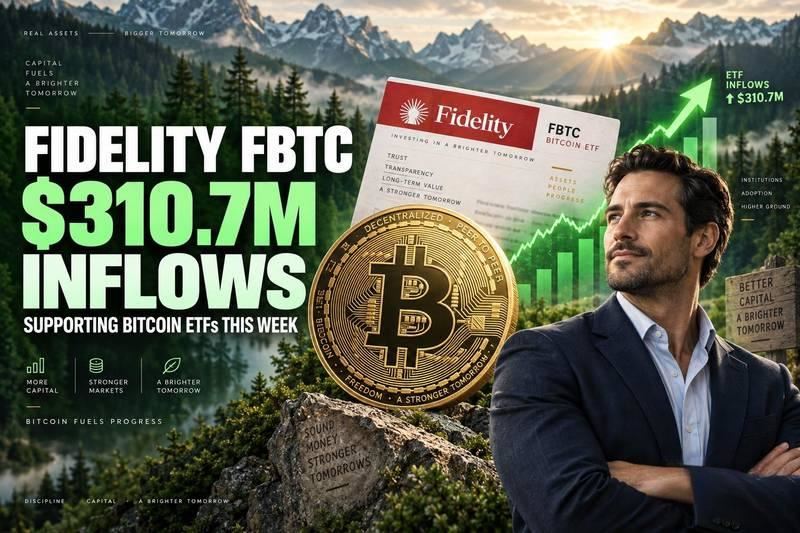 Fidelity FBTC吸引3.107亿美元资金，支撑本周比特币ETF表现