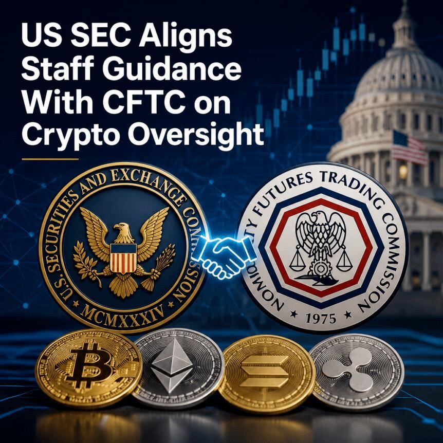 美国SEC与CFTC在加密货币监管方面协调员工指导方针