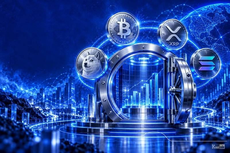 Grayscale开放比特币、XRP、狗狗币和Solana ETF的实物加密投资