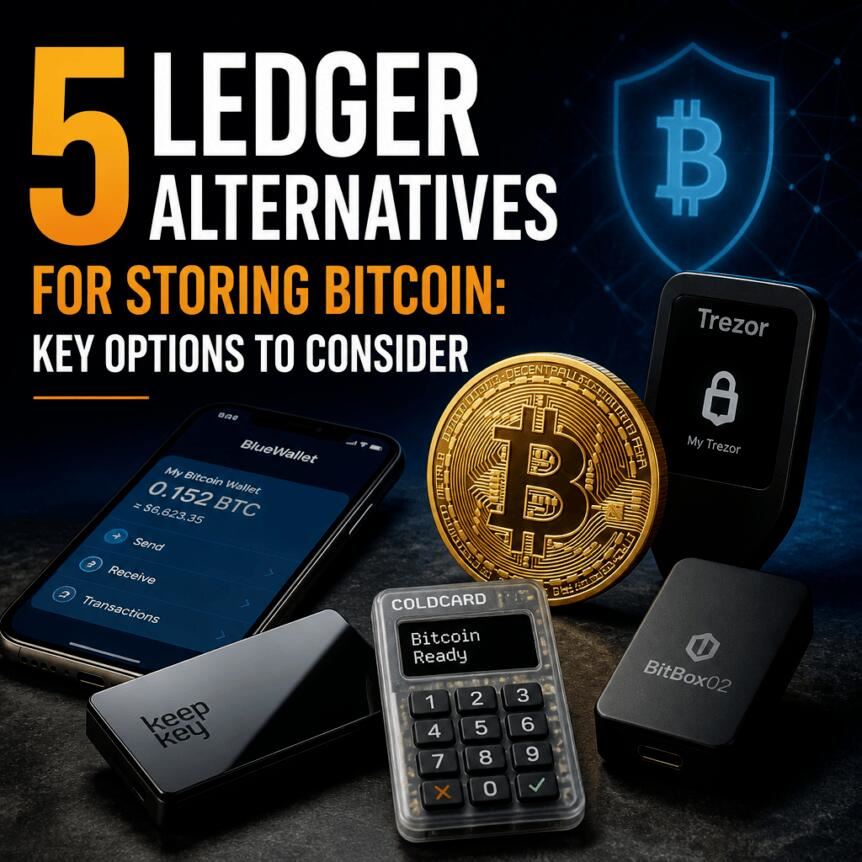 5种比特币存储的Ledger替代方案：值得考虑的关键选项