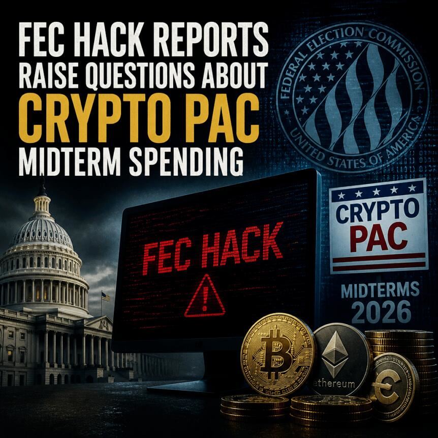 FEC黑客报告引发对加密货币政治行动委员会中期选举支出的质疑