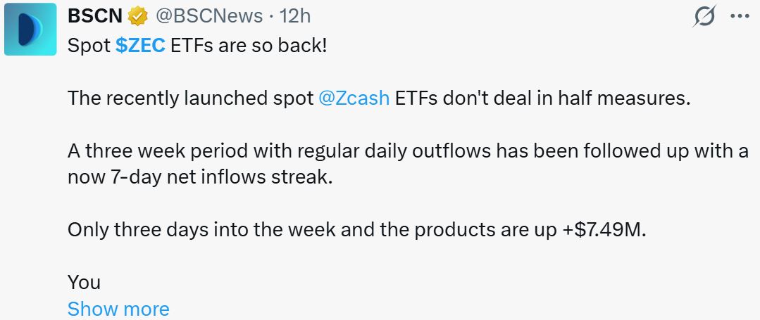 Zcash价格预测：为何在币安被黑客攻击的恐慌中，ZEC仍上涨3%